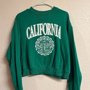 H&M Teal California Sweatshirt